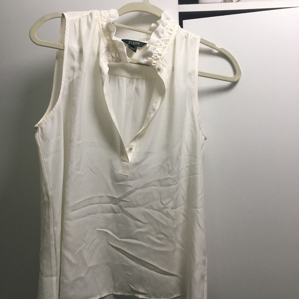Women’s jcrew silk blouse in ivory